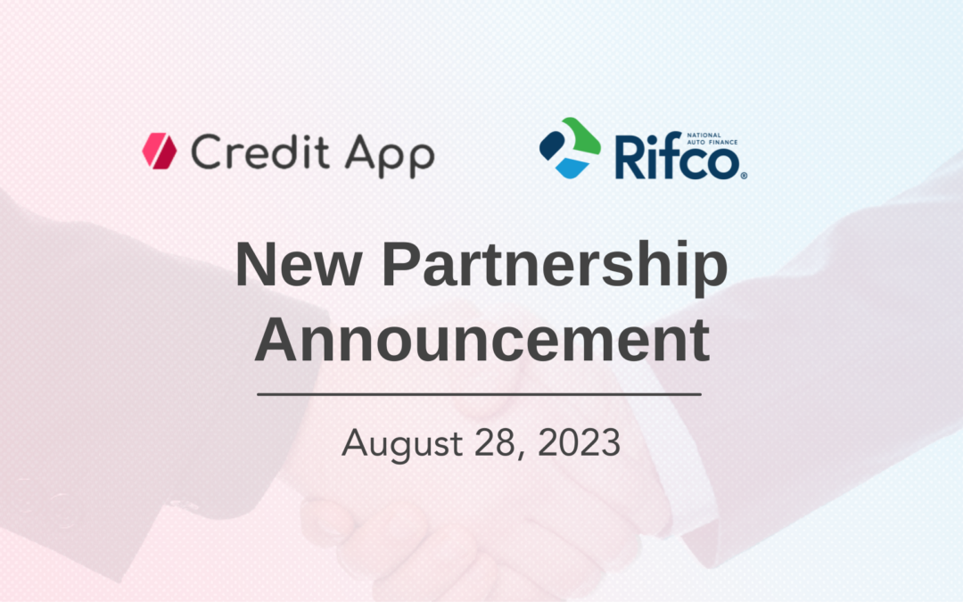 New Partnership with Credit App